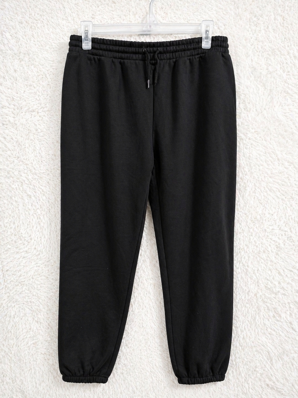 Men's Black Drawstring Jogger Pants